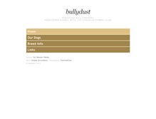 Tablet Screenshot of bullydust.com